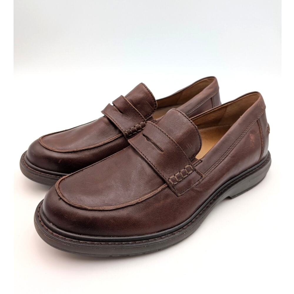 Align Archer Penny Loafer Shoes Round Toe Men's Whiskey Size US10M EU43
